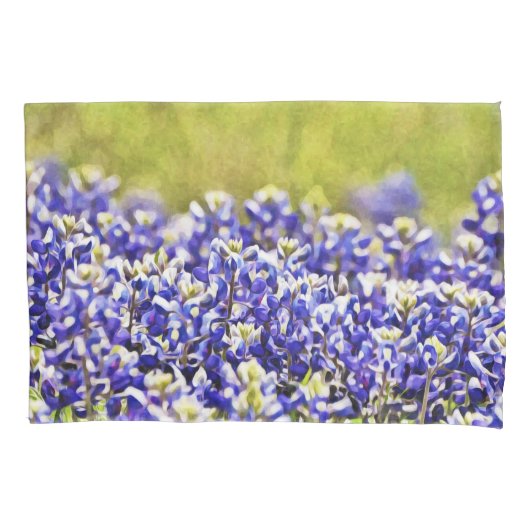 Texas Bluebonnets Pillow Hoesje Kussensloop (Voorkant)