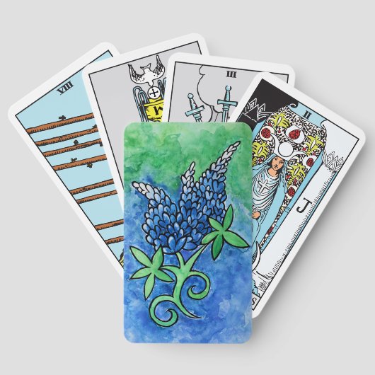 Texas Bluebonnets Pokerkaarten (Achterkant)