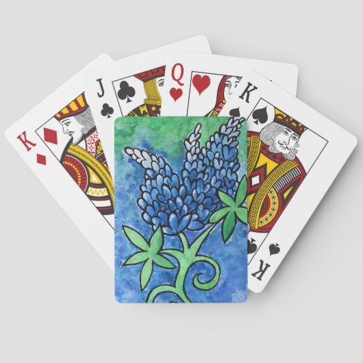 Texas Bluebonnets Pokerkaarten (Achterkant)