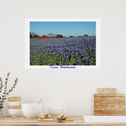 Texas Bluebonnets Poster (Keuken)