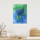 Texas Bluebonnets Poster (Keuken)