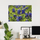 Texas Bluebonnets Poster (Thuiskantoor)