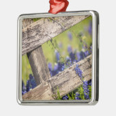 Texas Bluebonnets rond een landhek Metalen Ornament (Links)