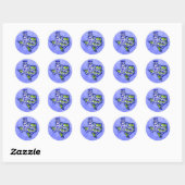 TEXAS BLUEBONNETS RONDE STICKER (Vel)