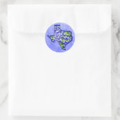 TEXAS BLUEBONNETS RONDE STICKER (Tas)