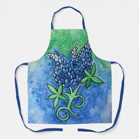 Texas Bluebonnets Schort (Voorkant)