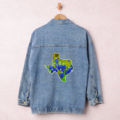Texas Bluebonnets Staat Texas Bloem Modern Denim Jacket (Hangar)