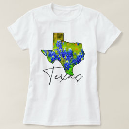Texas Bluebonnets Staat Texas Fijne Kunst T-shirt