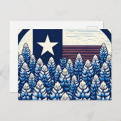 Texas Bluebonnets State Flag Texan Pride Briefkaart (Voorkant / Achterkant)