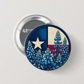 Texas Bluebonnets State Flag Texan Pride Ronde Button 5,7 Cm (Voorkant /achterkant)
