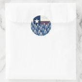 Texas Bluebonnets State Flag Texan Pride Ronde Sticker (Tas)