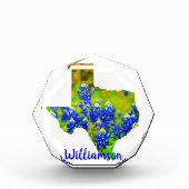 Texas Bluebonnets State of Texas w Name Fotoblokken (Voorkant)