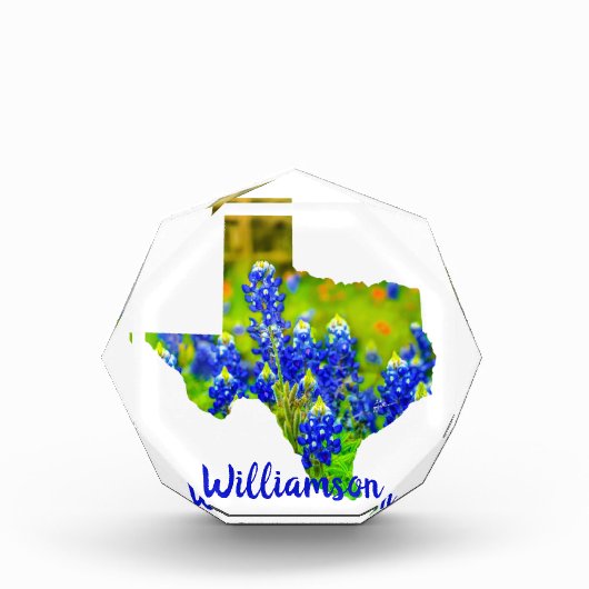 Texas Bluebonnets State of Texas w Name Fotoblokken (Voorkant)