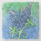 Texas Bluebonnets Stenen Onderzetter (Voorkant)