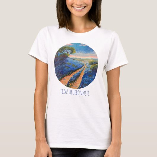 Texas bluebonnets T-shirt ook (Voorkant)