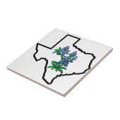 Texas Bluebonnets Tegeltje (Zijkant)