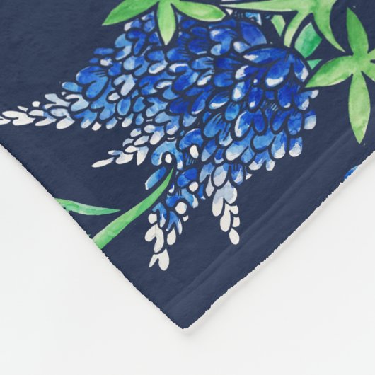 Texas Bluebonnets Texaan Fleece Deken (Hoek)