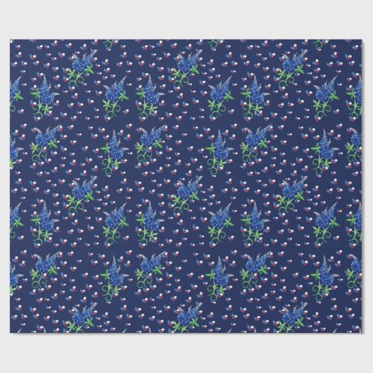 Texas Bluebonnets Texan Lone star state Cadeaupapier (Vlak)