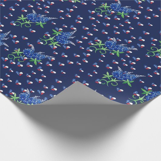 Texas Bluebonnets Texan Lone star state Cadeaupapier (Hoek)