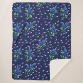 Texas Bluebonnets Texan Lone star state Sherpa Deken (Voorkant)