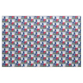 Texas Bluebonnets Texas Shape Flag Fabric 4,5" Stof (Yard (91,4 cm))