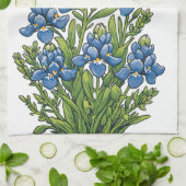 Texas Bluebonnets Theedoek (Gevouwen)