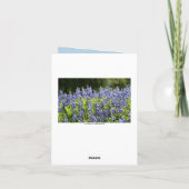Texas Bluebonnets Thinking of You Kaart (Achterkant)