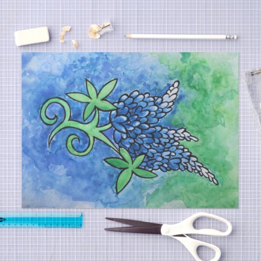 Texas Bluebonnets Tissuepapier (Craft)