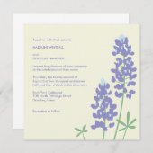 Texas BlueBonnets-uitnodiging Kaart (Voorkant / Achterkant)