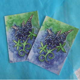 Texas Bluebonnets Visitekaartje