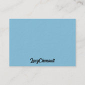 Texas Bluebonnets Visitekaartje (Achterkant)