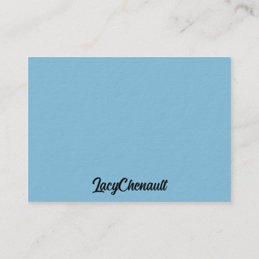 Texas Bluebonnets Visitekaartje (Achterkant)