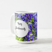 Texas Bluebonnets Wildflowers Bone China Mok (Voorkant links)