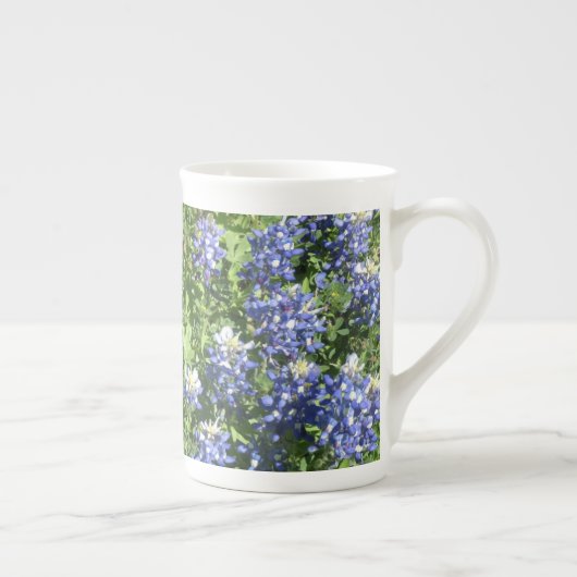 Texas Bluebonnets Wildflowers Bone China Mok (Rechts)