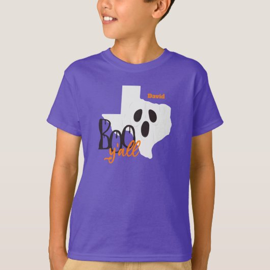Texas Boo Y'all Halloween T-shirt (Voorkant)
