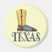 Texas Boot Design Gift Magneet (Voorkant)