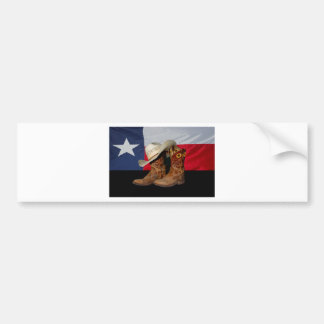 Texas Boots en Pet.jpg Bumpersticker