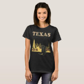 Texas Boots Skyline Gold Reis T-Shirt (Voorkant volledig)