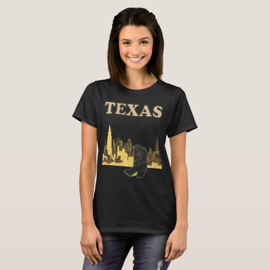 Texas Boots T-shirt (Voorkant volledig)