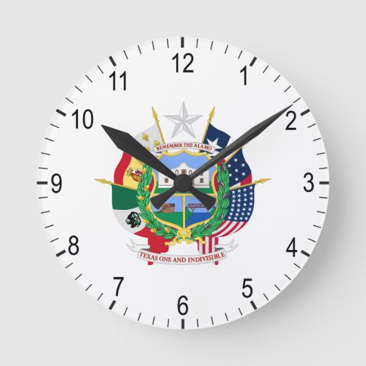 Texas bord ronde klok (Voorkant)