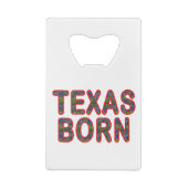 Texas Born Bluebonnet Creditkaart Flessenopener (Achterkant)