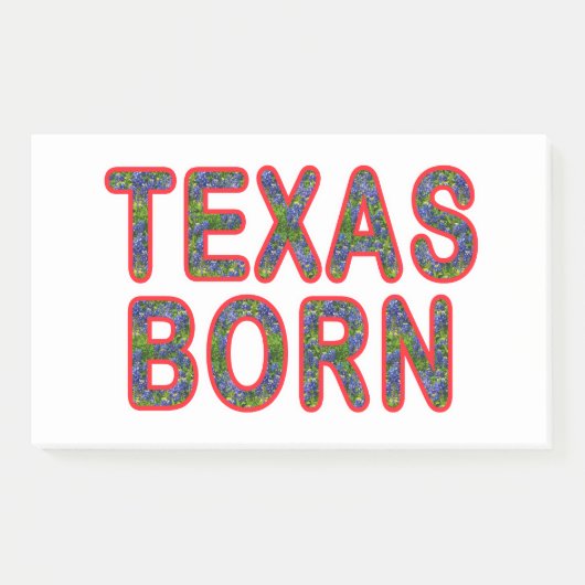 Texas Born Bluebonnet Post-it® Notes (Voorkant)