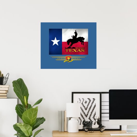 Texas Born & Bred Poster (Thuiskantoor)