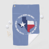 Texas Born en Bred Native Golf Towel Golfhanddoek (Insitu)