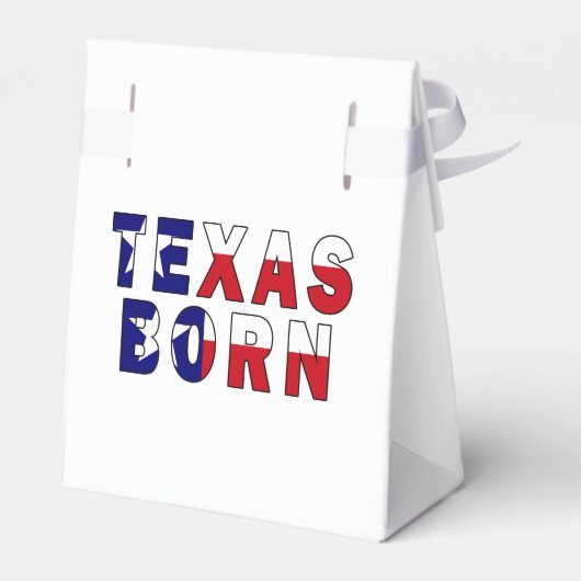 Texas Born Flag Bedankdoosjes (Achterkant)