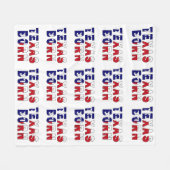 Texas Born Flag Fleece Deken (Voorkant (Horizontaal))