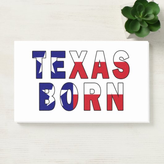 Texas Born Flag Post-it® Notes (Kantoor)
