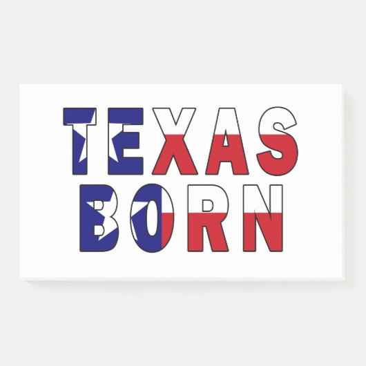 Texas Born Flag Post-it® Notes (Voorkant)