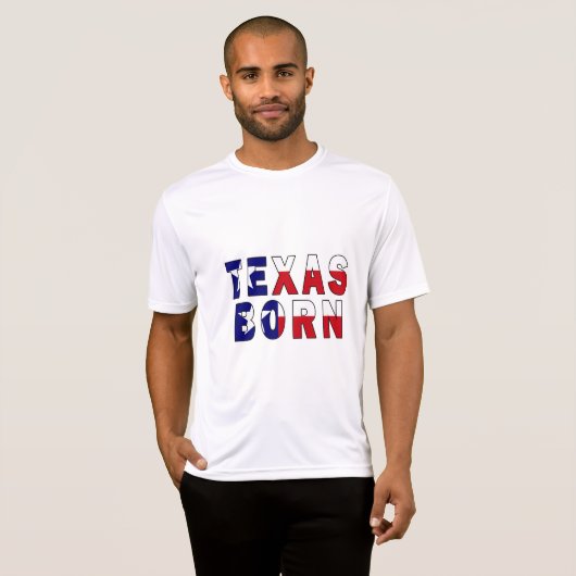 Texas Born Flag T-shirt (Voorkant volledig)