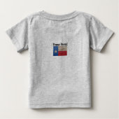 Texas Born Texas Proud Baby T-shirt (Achterkant)